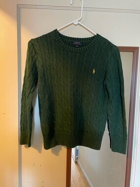 Polo Ralph Lauren Green Cable Knit Sweater